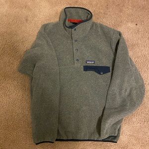 Patagonia grey fleece sweater sz S
